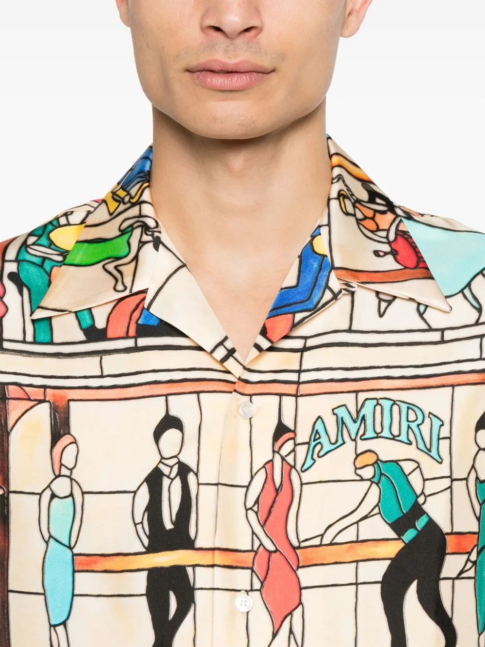 Amiri pool hall bowling shirt