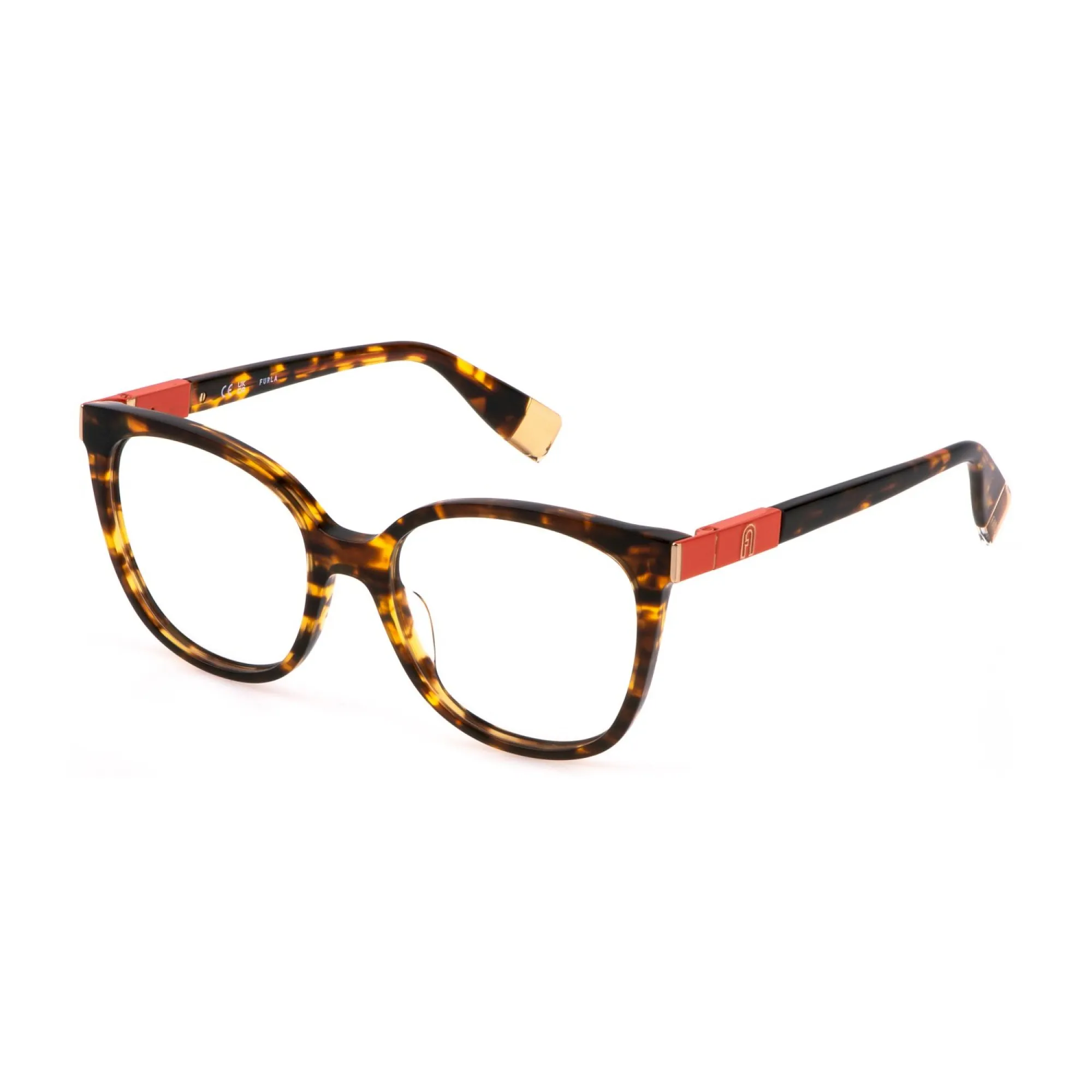   Furla VFU720 - 0743 Avana Marrone/giallo Lucido | Occhiale Da Vista Donna 