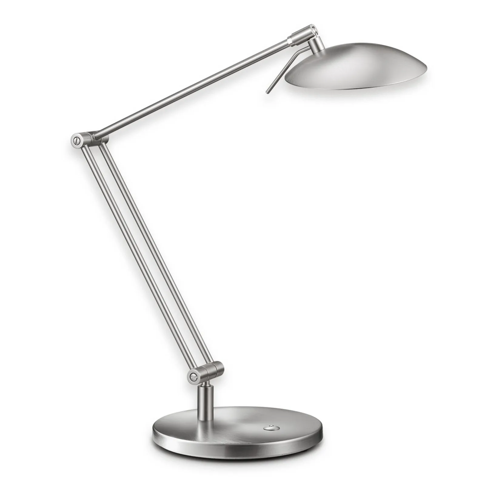 Lampada da scrivania a LED Coira, nichel opaco
