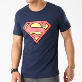 Maglietta con logo Superman Navy