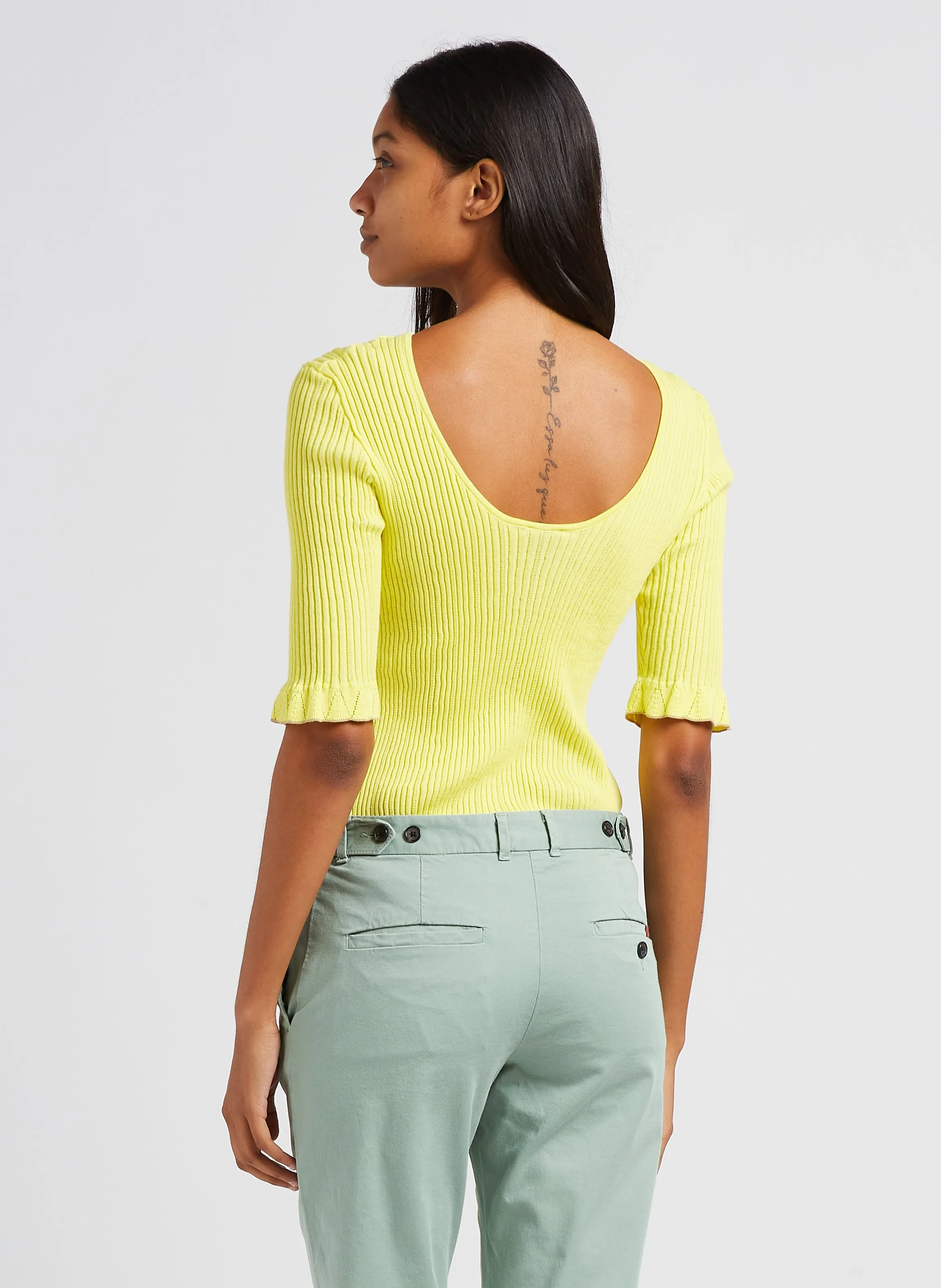  PAUL SMITH   Maglione scollo tondo aderente | Verde