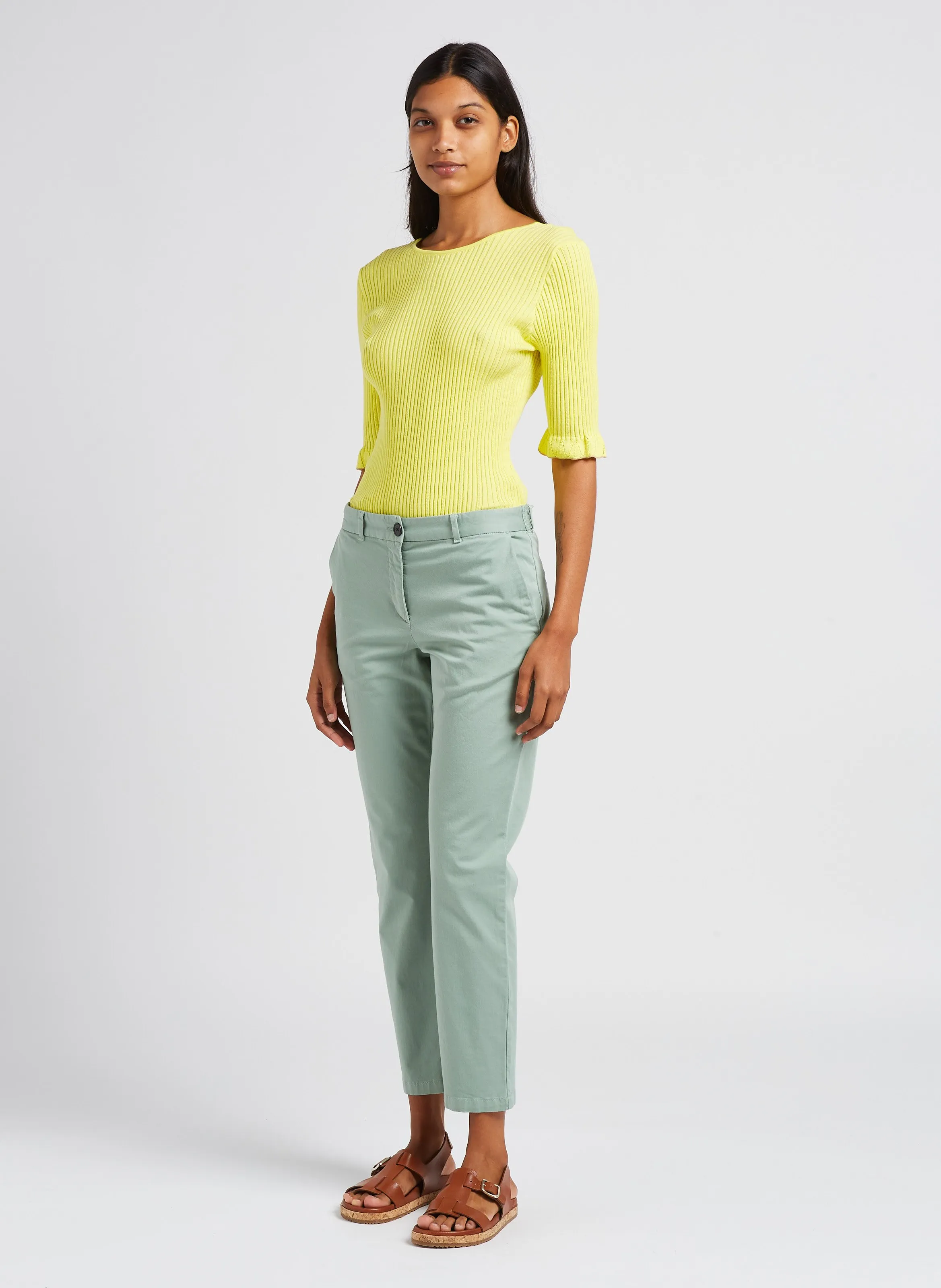  PAUL SMITH   Maglione scollo tondo aderente | Verde